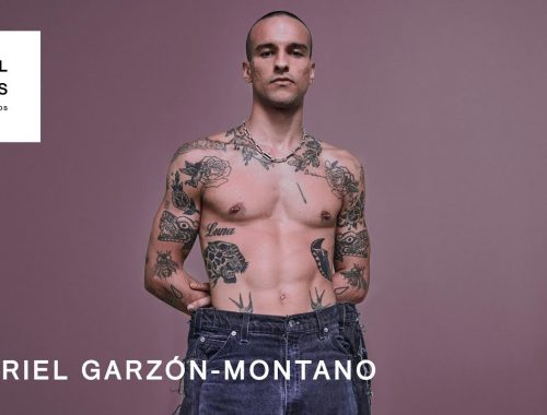 Press photo Gabriel Garzon Montana without shirt