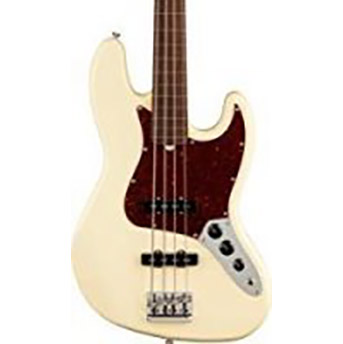 Fender American Professional II Jazz Bass Fretless white body