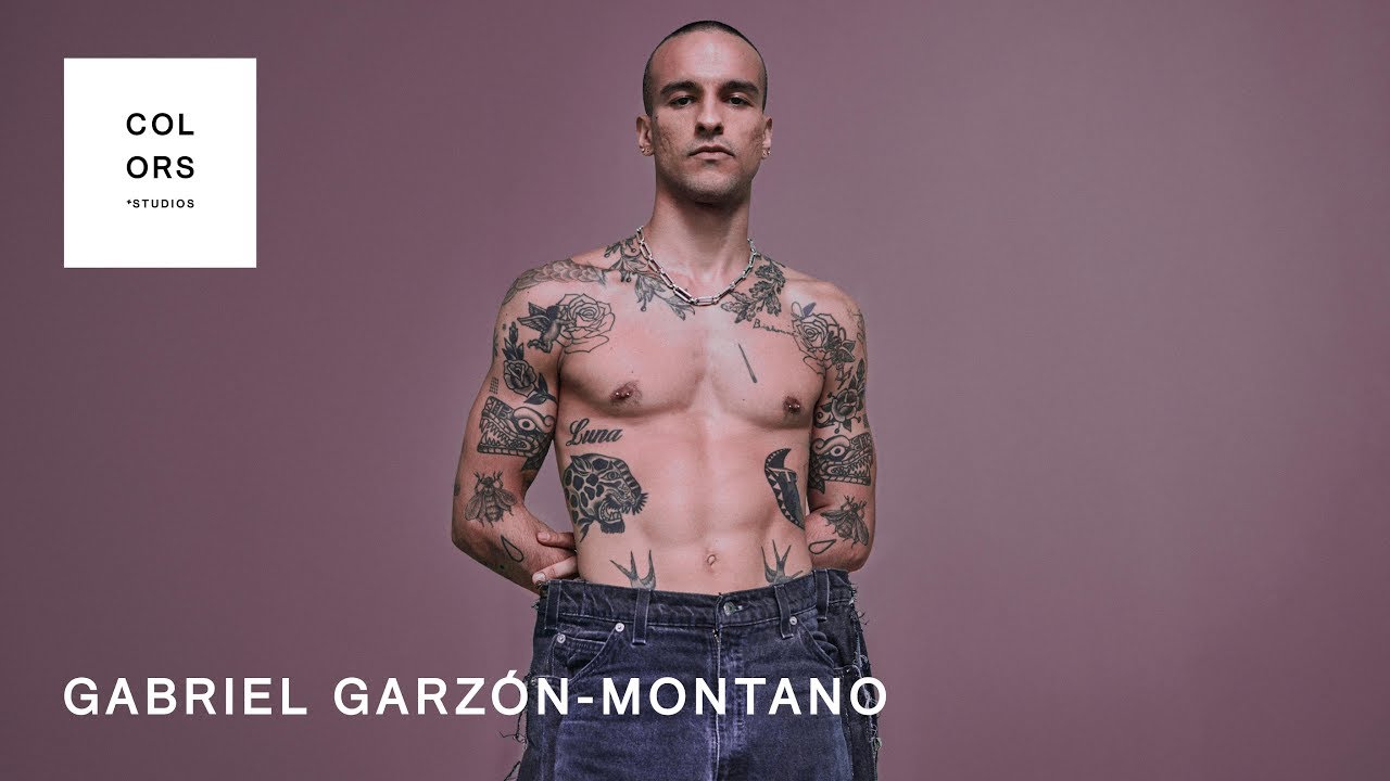 Press photo Gabriel Garzon Montana without shirt