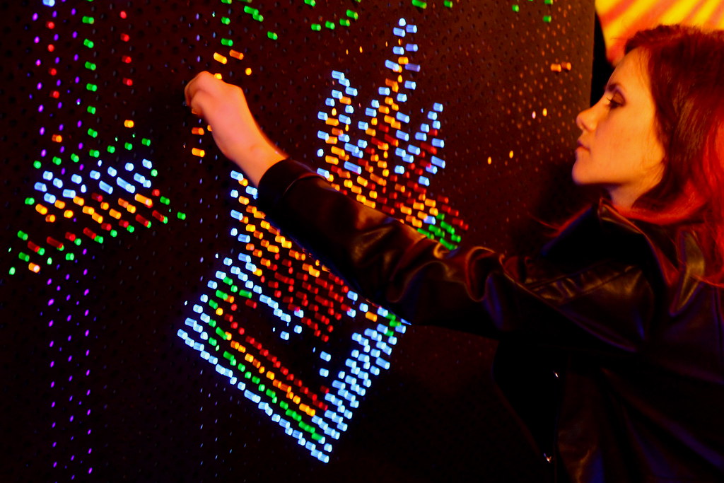 Playing with Lite-Brite and Glowing Designs