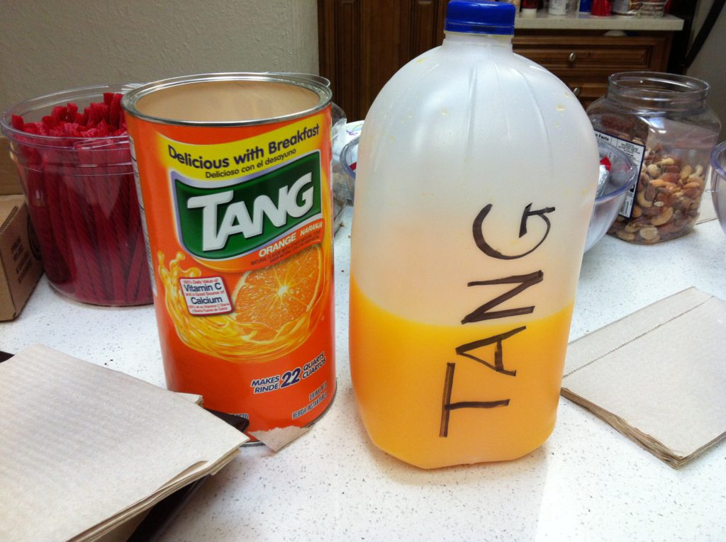 Drinking Tang Because Astronauts Drank It
